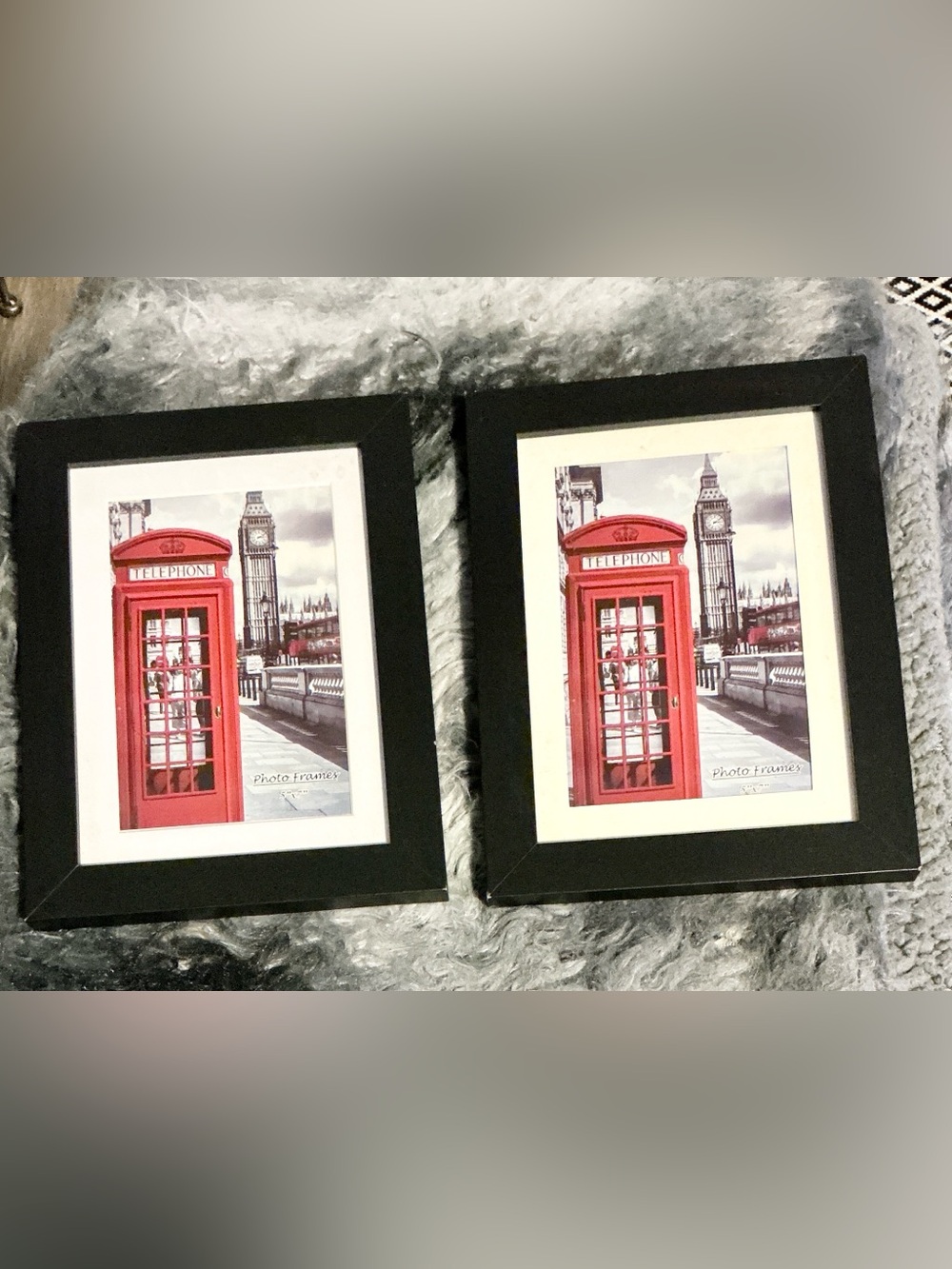 Black 5 x7 Picture Frames Set of 2